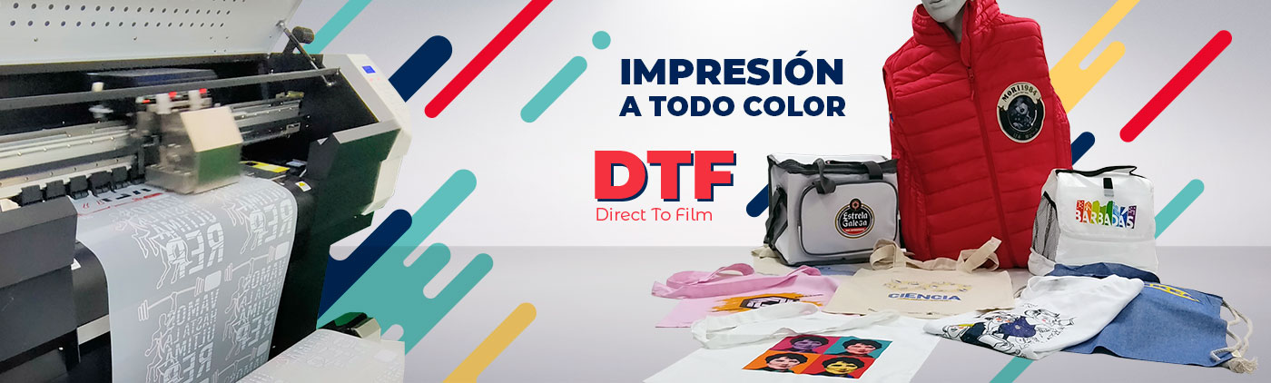 Impresin de transfer DTF a todo color